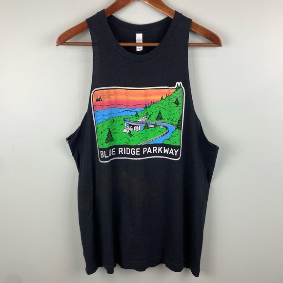 Bella Canvas Other - Men’s or Unisex Blue Ridge Parkway nature scene DIY muscle tank size Med